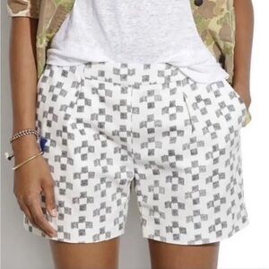 Madewell Cross Hatch Black and White Shorts Size 0
